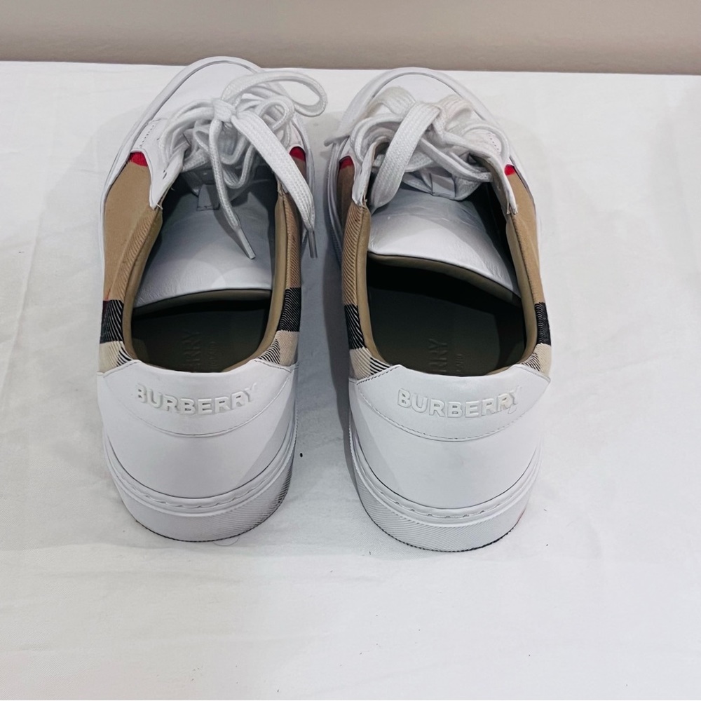 Burberry New Salmon Low Top Tessuto Check  Sneakers - Picture 5 of 7